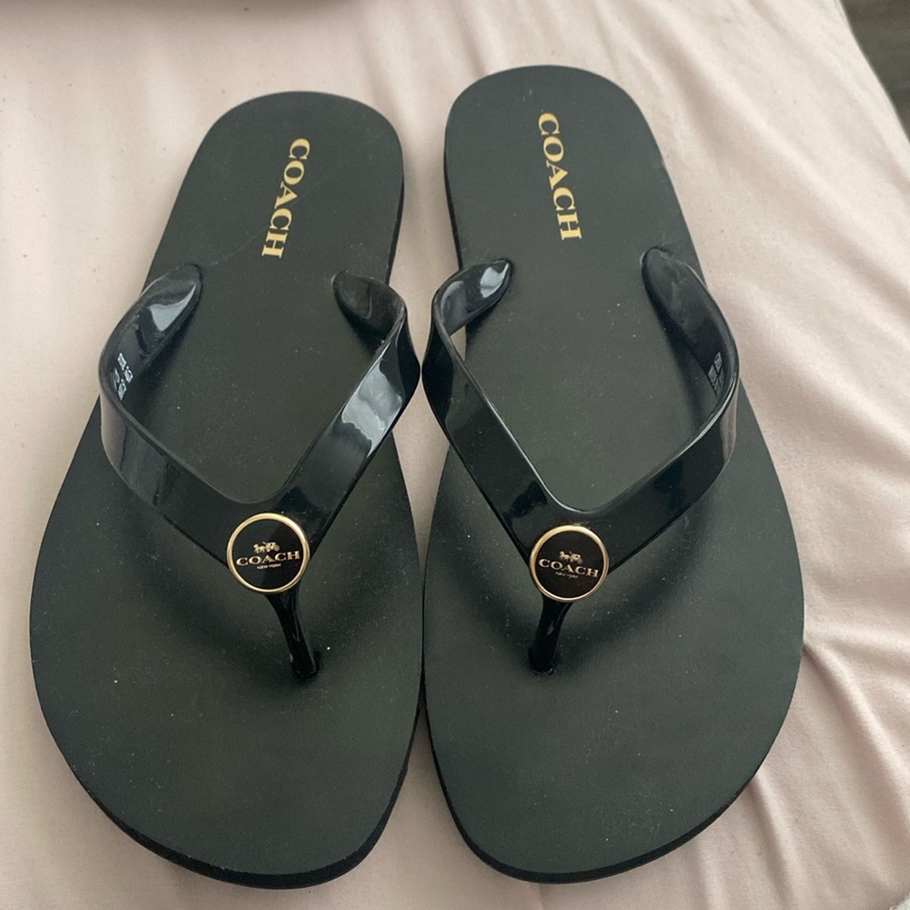 Coach Flip Flops Like New Condition Woman